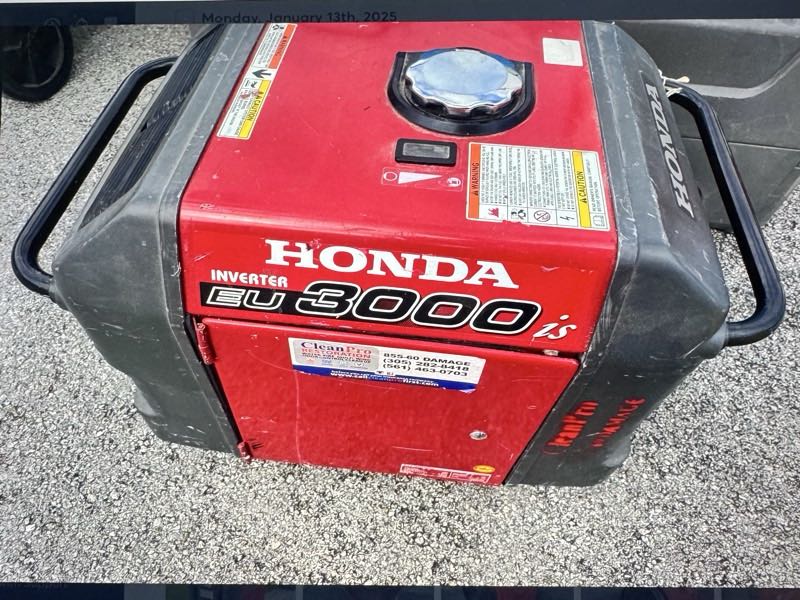 Honda 3000 generator available in Cutler Bay, FL